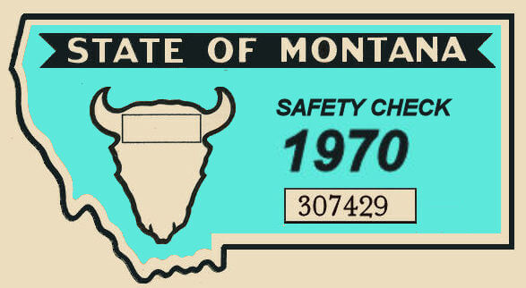 (image for) 1970 Montana Safety Check Inspection sticker